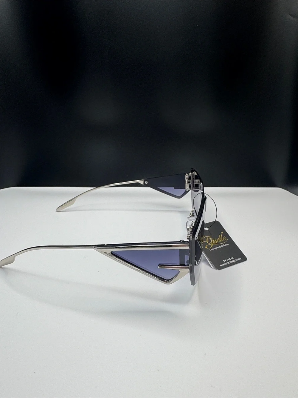 Purple Rimless Shield Sunglasses - Women Accessories